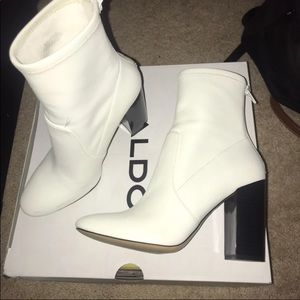 aldo white boot